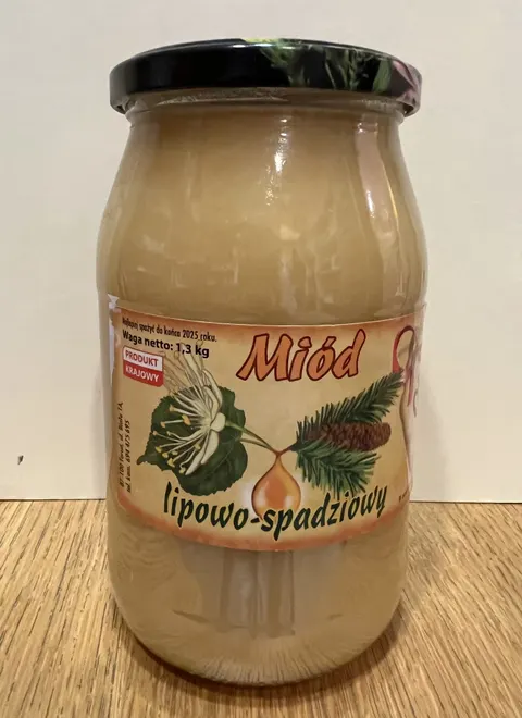 Miód lipowo/spadziowy 1,3 kg