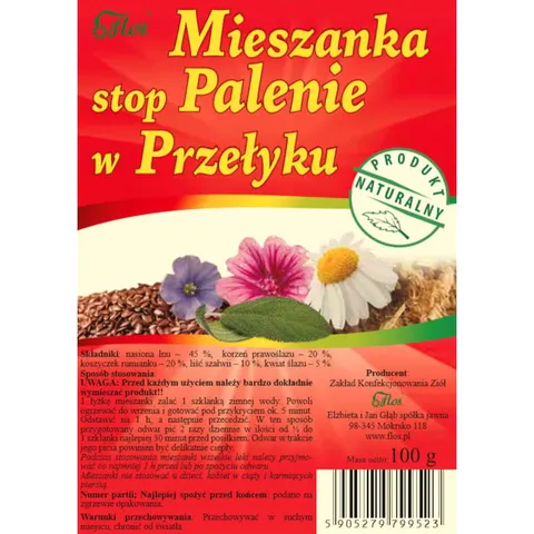 Stop palenie w przełyku 100 g Flos