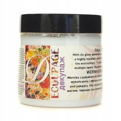 Werniks wodny z połyskiem do decoupage Renesans 110 ml