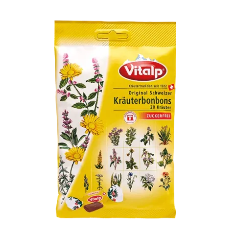Cukierki szwajcarskie - 20 ziół 75g