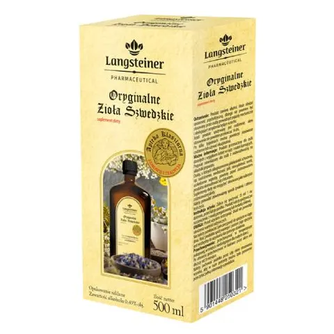 Oryginalne Zioła Szwedzkie 500ml LANGSTEINER