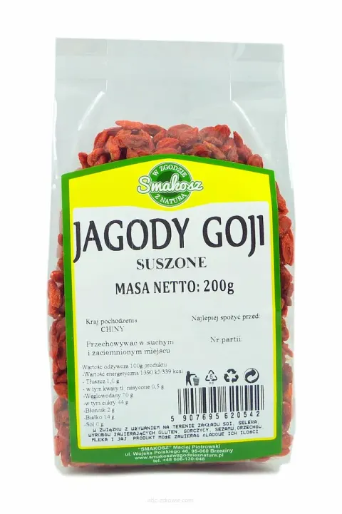 Jagody Goji 200 g Smakosz.