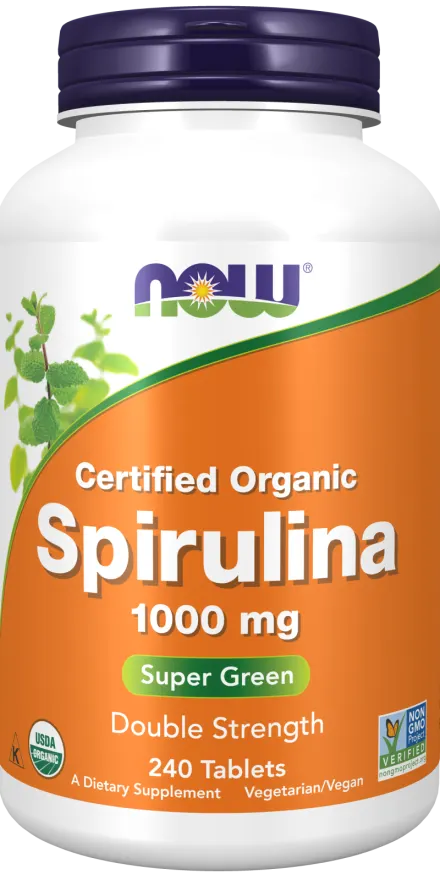 NOW FOODS Spirulina 1000 mg (240 tabl.)