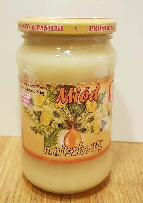 Miód 500 g Mniszkowy .
