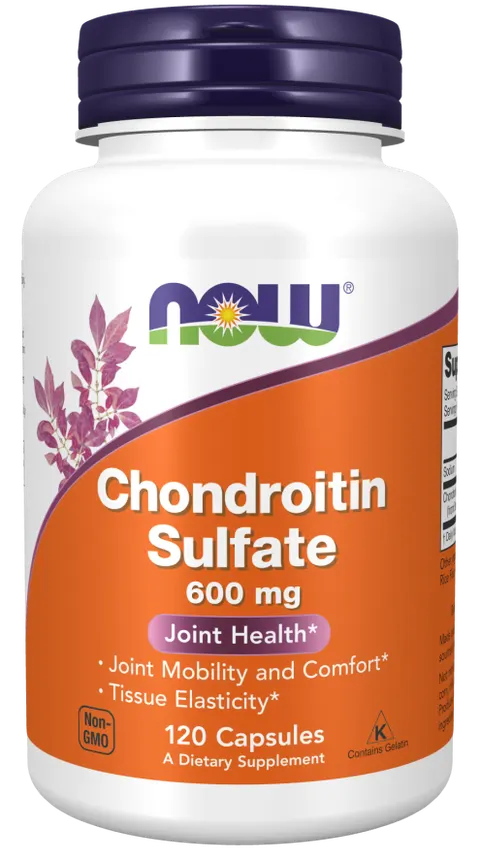NOW FOODS Chondroitin Sulfate - Siarczan Chondroityny 600 mg (120 kaps.)