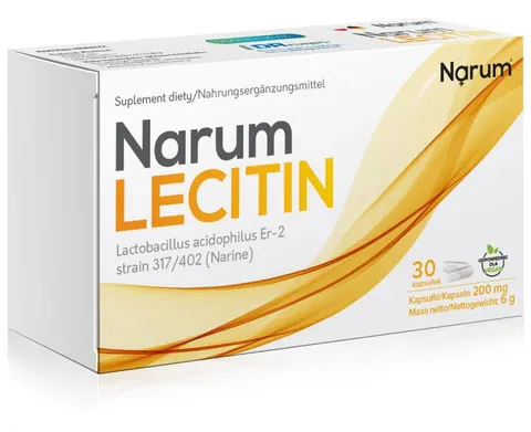 Narum Lecitin Dobra pamięć i koncentracja 200 mg 30 kapsułek