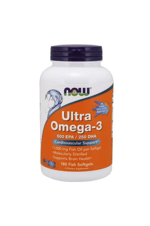 NOW FOODS Ultra Omega-3 (Fish Oil) (180 kaps.)