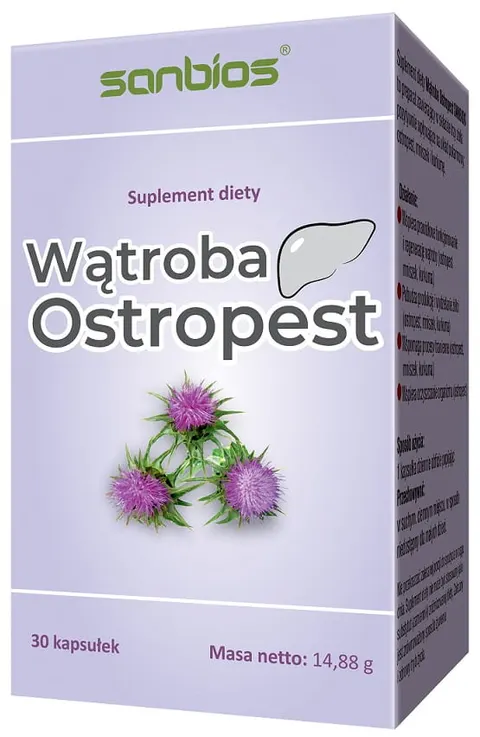 Wątroba Ostropest 30 kaps. Sanbios