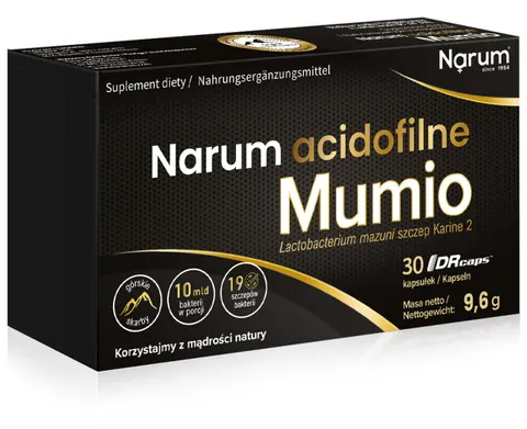 Narum Acidofilne Mumio | 30 kapsułek