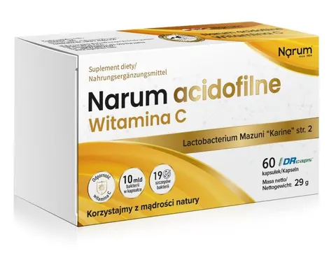 Narum Acidofilne Witamina C 400mg 60 kaps