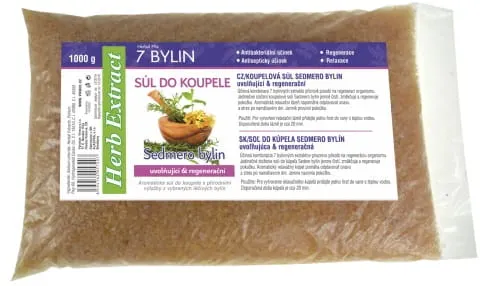 Sół do kąpieli siedem ziół 1 kg Vivaco