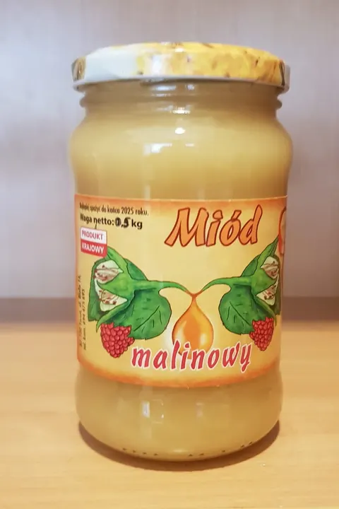 Miód malinowy 500 g Ks. Marciniak.