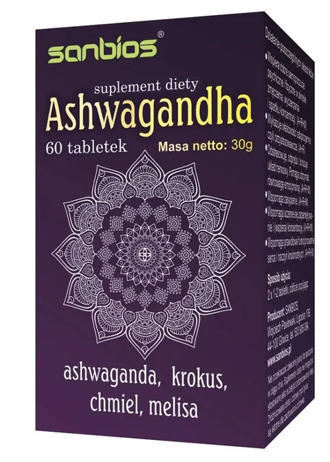 Ashwagandha 60 tabl. Sanbios