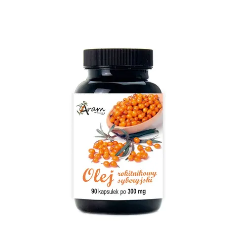 Olej rokitnikowy 300 mg 90 kaps Aram