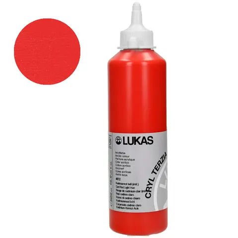 Farba akrylowa Cryl Terzia Lukas 500 ml - Cadmium red light hue