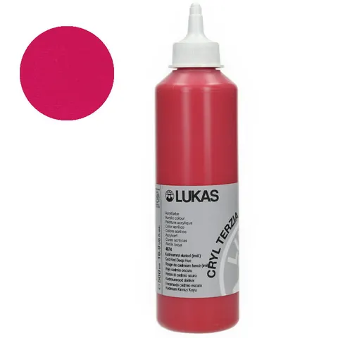 Farba akrylowa Cryl Terzia Lukas 500 ml - Cadmium red deep hue