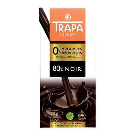 TRAPA Czekolada ciemna 80% bez dod.cukru
