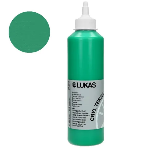 Farba akrylowa Cryl Terzia Lukas 500 ml - Chrome green light