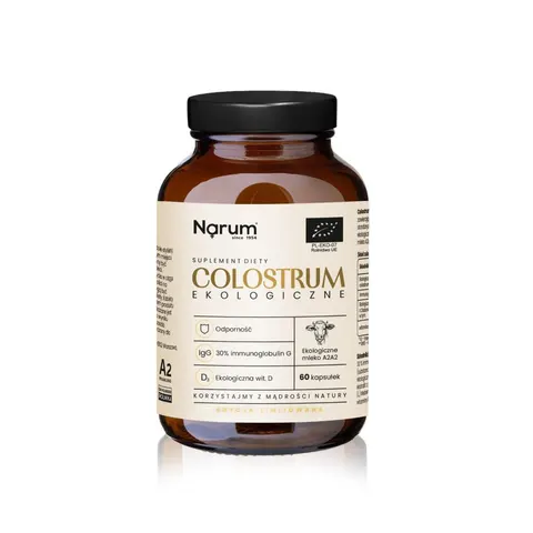 Colostrum A2 ekologiczne 60 kapsułek Narum