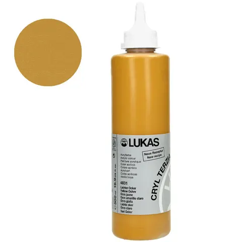 Farba akrylowa Cryl Terzia Lukas 500 ml - Yellow ochre