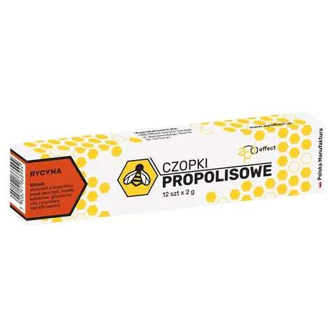 Czopki propolis Olejem Rycynowym 12sztx2g