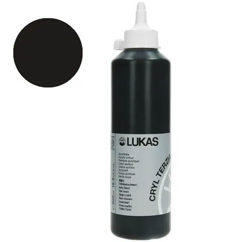 Farba akrylowa Cryl Terzia Lukas 500 ml - Ivory black