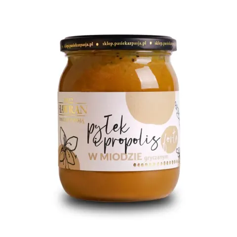 Pyłek i propolis FORTE w miodzie gryczanym 630g