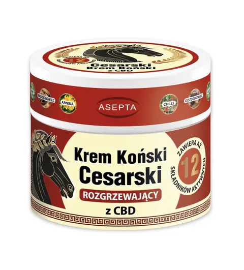 ASEPTA Krem koński cesarski rozgrzewający z CBD 150ml