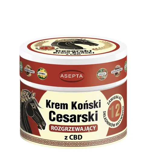 ASEPTA Krem koński cesarski rozgrzewający z CBD 50ml