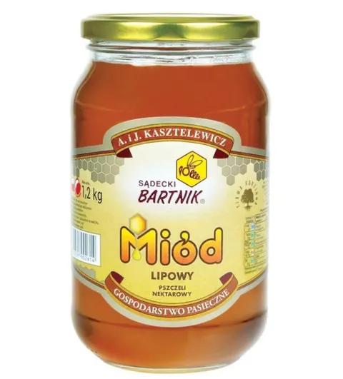 Miód lipowy 1,2kg Bartnik