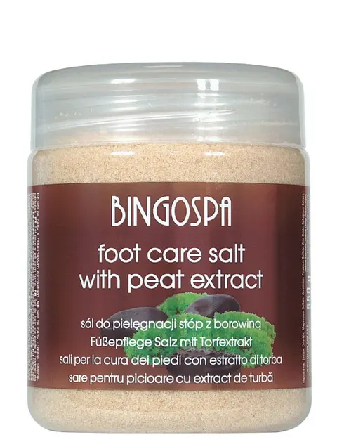 BingoSPA sól do stóp rozgrzewająca z borowiną 550g