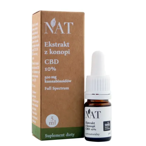 NAT Ekstrakt z konopi Full Spectrum 10% CBD 5ml (mini)