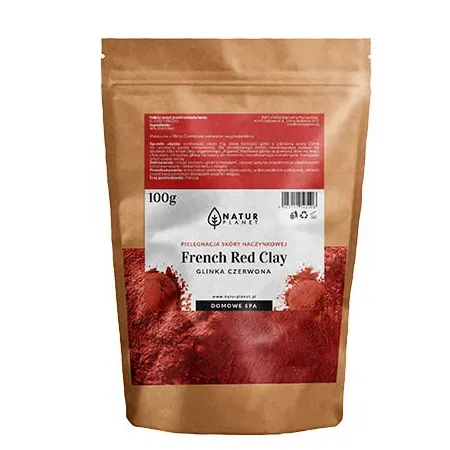 Glinka oryginalna francuska - czerwona 100g NATUR PLANET