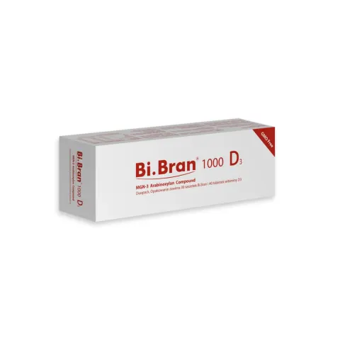 BioBran/BiBran/Bi.Bran 1000mg z witaminą D3 – 30 saszetek MGN-3 + 40 tabletek D3