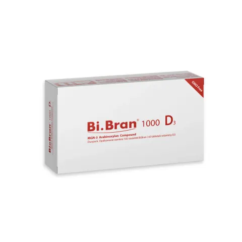 BioBran/BiBran/Bi.Bran 1000mg z witaminą D3 – 105 saszetek MGN-3 + 40 tabletek D3