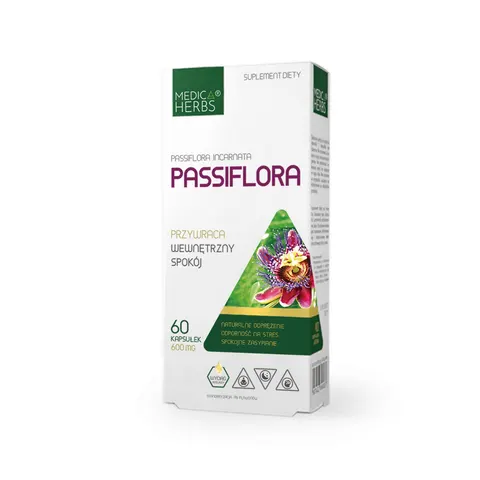 Passiflora 600mg, 60 kaps Medica Herbs