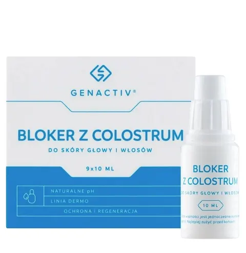 Genactiv Bloker z Colostrum 9 szt 10 ml