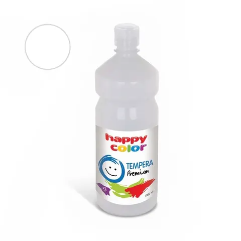 Farba plakatowa Tempera Premium Happy Color 1000ml - 00 Biały