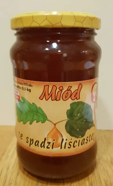 Miód ze spadzi liściastej 500 g .