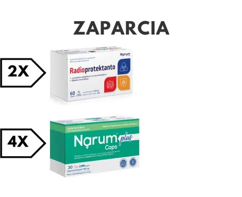 ZAPARCIA zestaw Narum (2x Radioprotektanto, 4x Narum Plus)