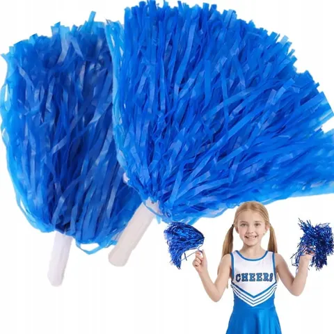 Pompony cheerleaderki do tańca na występy granatowe 2 szt.