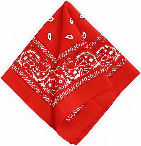 Bandana chustka apaszka czerwona 55x55 cm