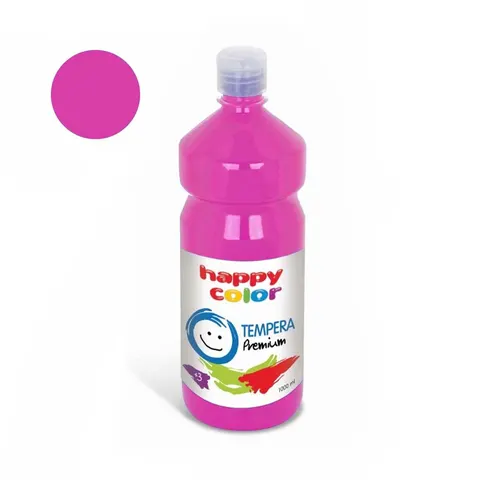 Farba plakatowa Tempera Premium Happy Color 1000ml - 23 Cyklamen