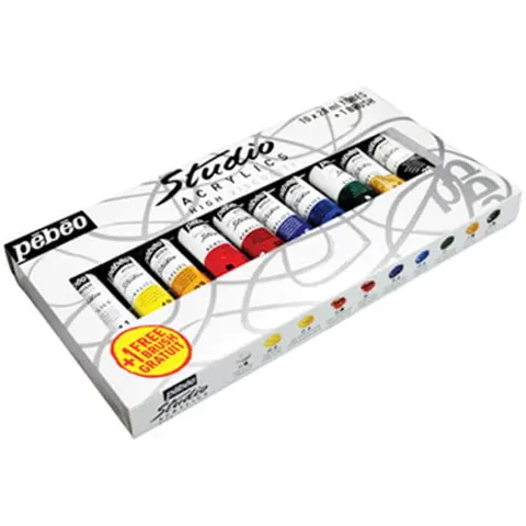 Zestaw farb akrylowych Studio Pebeo 10 x 20 ml