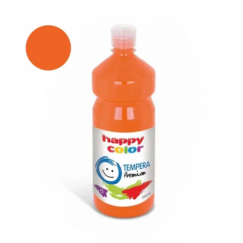 Farba plakatowa Tempera Premium Happy Color 1000ml - 42 Pomarańczowy