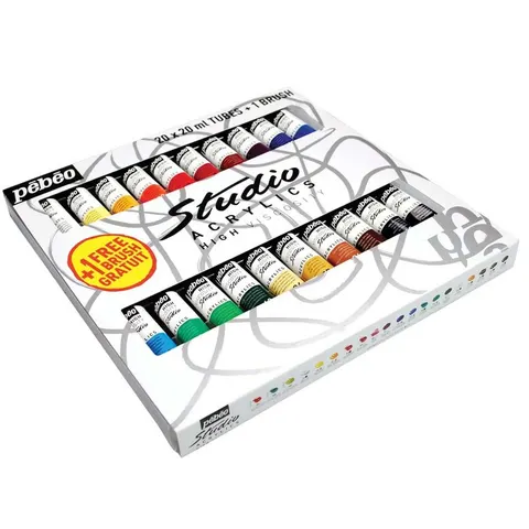 Zestaw farb akrylowych Studio Pebeo 20x20ml