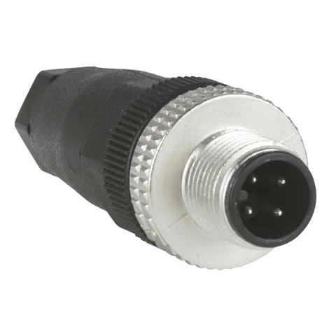 Złącze męskie M12 proste 4-pinowe XZCC12MDM40B