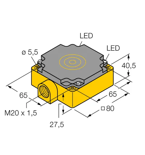 Czujnik indukcyjny BI40-CP80-VP4X2