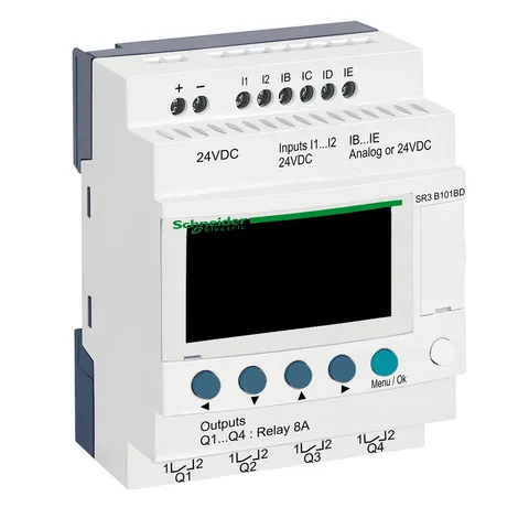 Przekaźnik programowalny Zelio Logic SR3B101BD 24V DC 6we 4wy