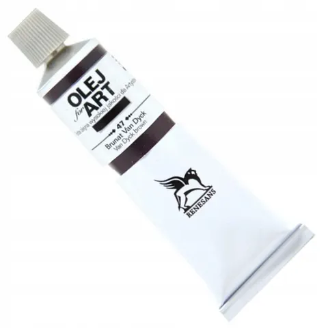 Farba olejna 60ml, Brunat van Dyck'a, Renesans, NR 47
